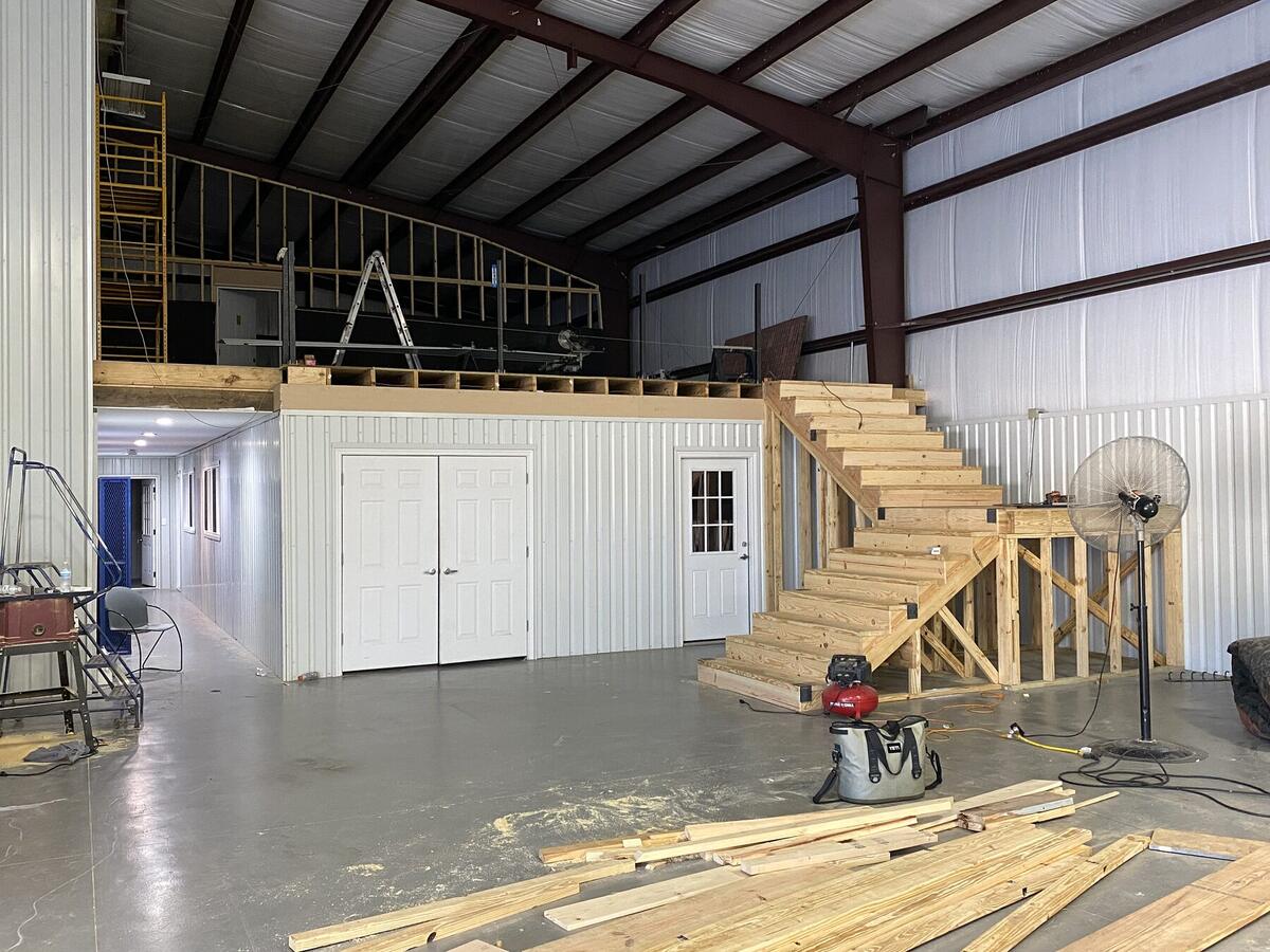 Custom barn loft framing project
