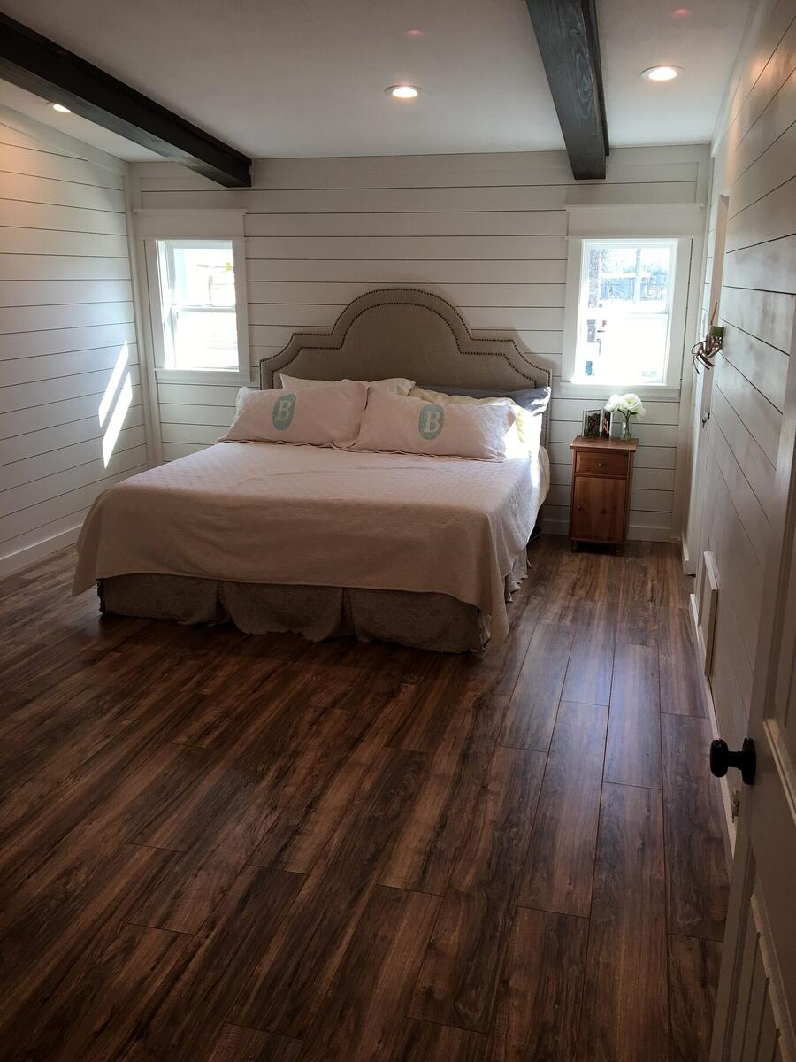 Finished bedroom remodeling project